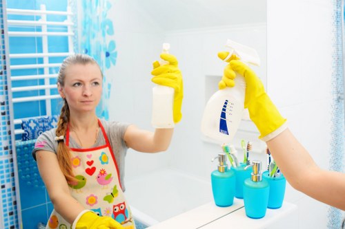 Commercial cleaning service for a local business property in Treatham