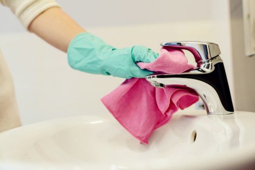 Internal record of a cleaning complaint being logged for review