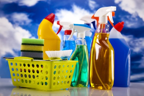 Local carpet cleaning team working in a Treatham retail or office space