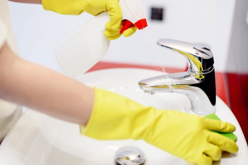 Deep cleaning service for a Treatham home kitchen and living area