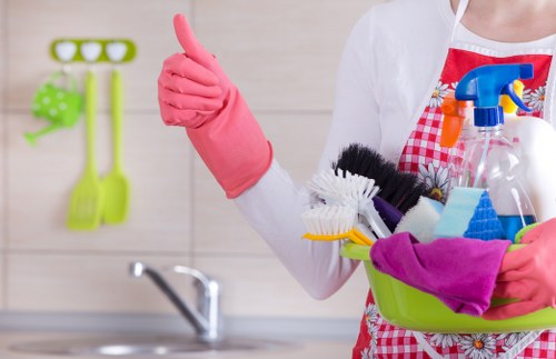 Professional builders dust clean for a Treatham kitchen renovation