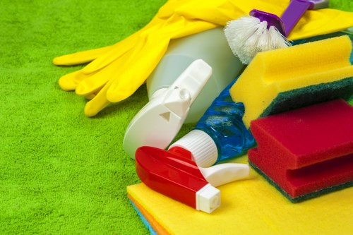 Cleaner preparing a Treatham Airbnb property for guest check-in