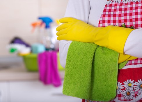 Detailed cleaning of kitchen surfaces and cupboards in Treatham