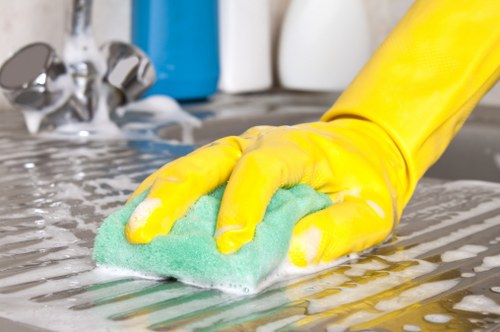 Professional cleaning of building cladding in Treatham