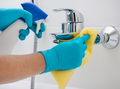 One off cleaning for an office space in Treatham