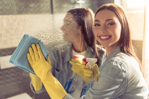 Local Airbnb changeover cleaning team working in Treatham